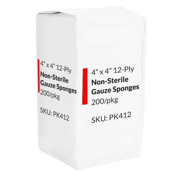 Oasis Gauze Sponges, 4x4, Non-Sterile, 200 Per Pack PK412 - main